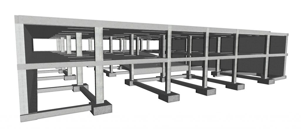 Cálculo de estructura Parking subterraneo Plaza Luis Seoane