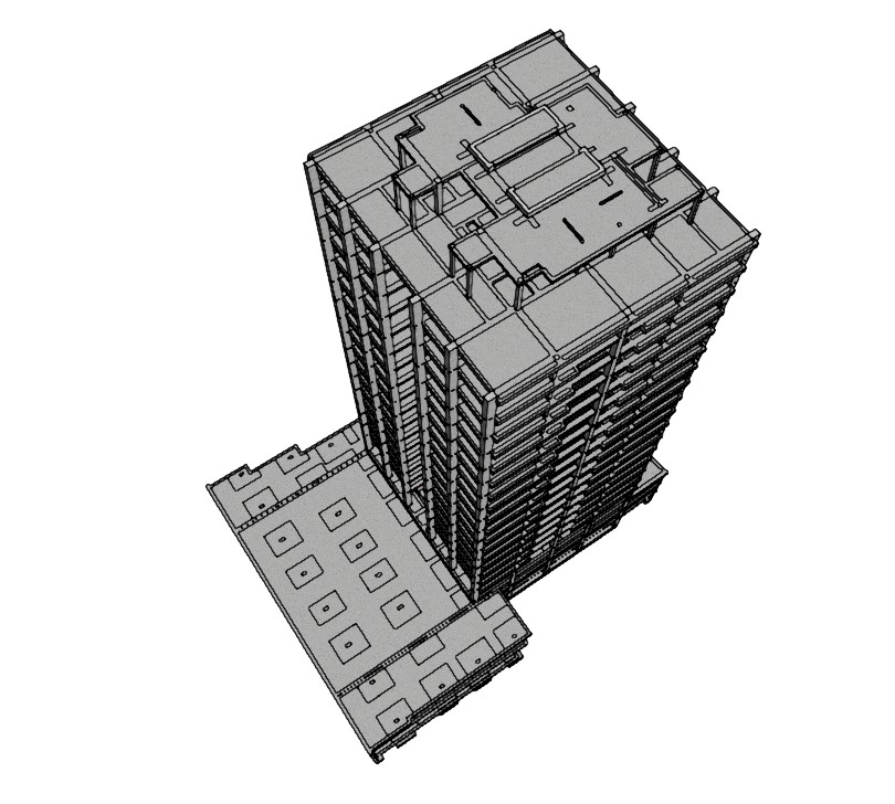 Estructura Dos Torres viviendas Recinto Ferial